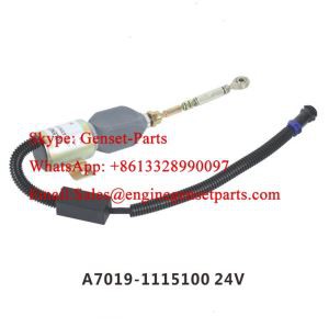 Yuchai Diesel Eldsneyti Hætta Off Solenoid 24V A7019-1115100